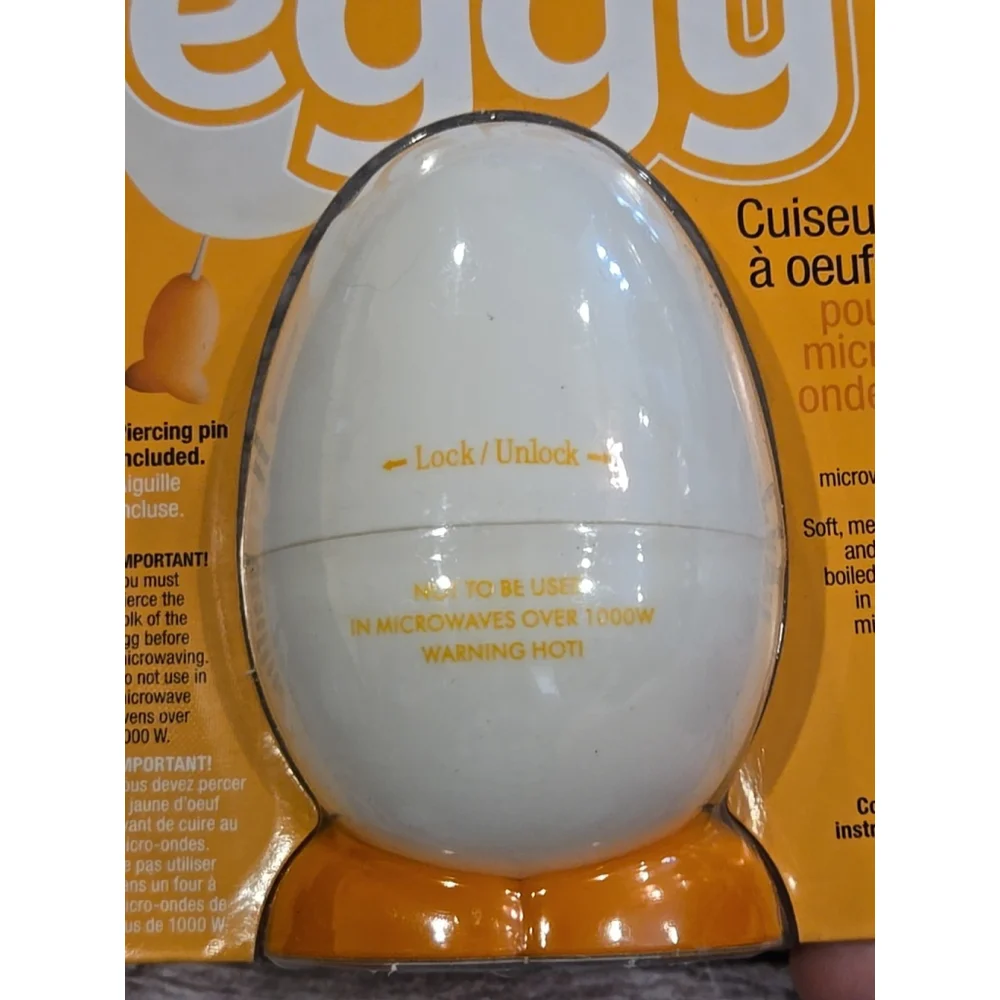 Joie Boiley Egg Boiler (White/Orange) - 6.5x10.5x5.5cm New-Sealed (207)